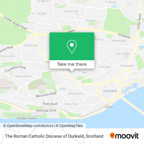 The Roman Catholic Diocese of Dunkeld map