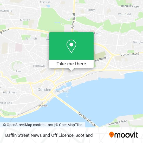 Baffin Street News and Off Licence map