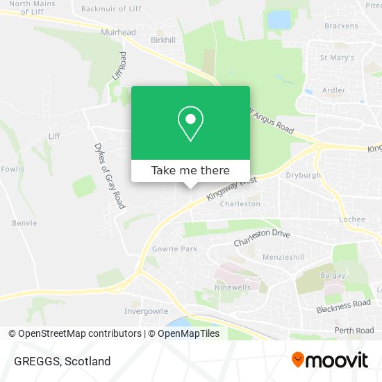 GREGGS map