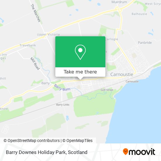 Barry Downes Holiday Park map