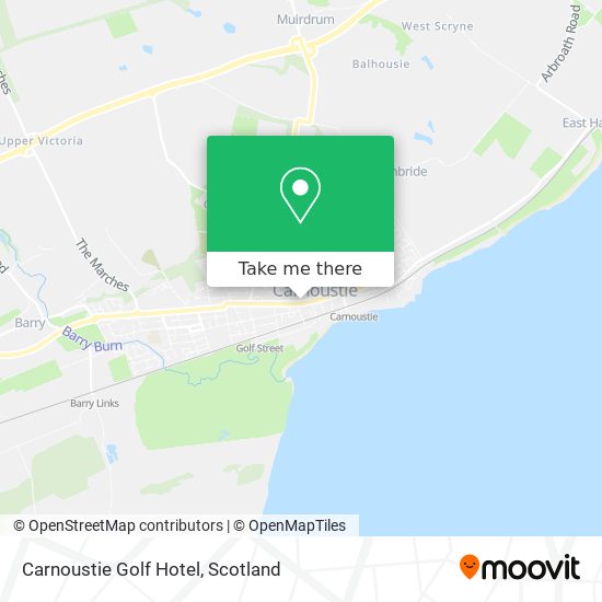 Carnoustie Golf Hotel map