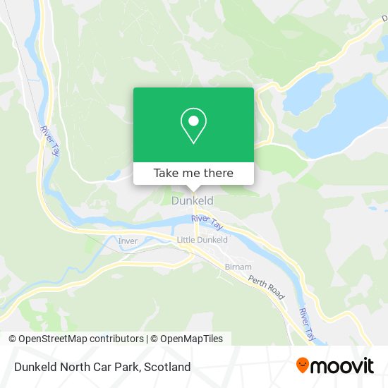 Dunkeld North Car Park map