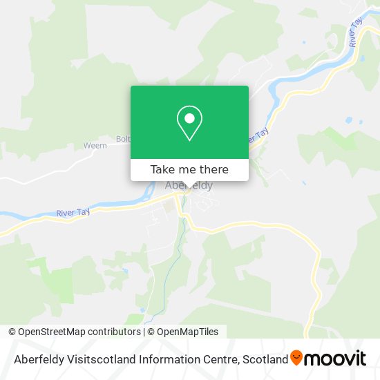 Aberfeldy Visitscotland Information Centre map