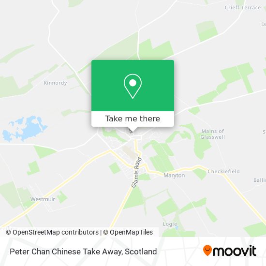 Peter Chan Chinese Take Away map