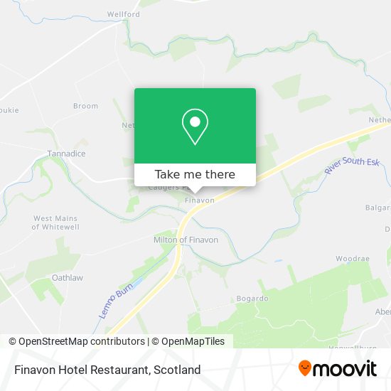 Finavon Hotel Restaurant map