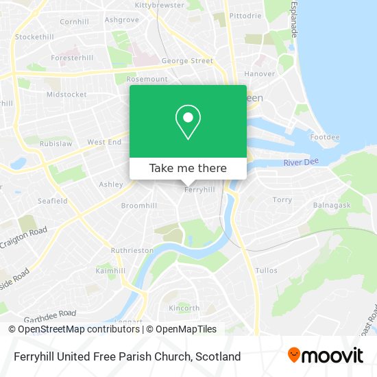 Ferryhill United Free Parish Church map