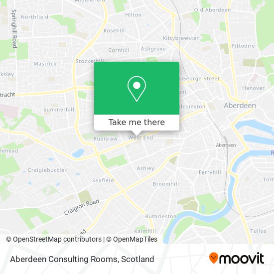 Aberdeen Consulting Rooms map