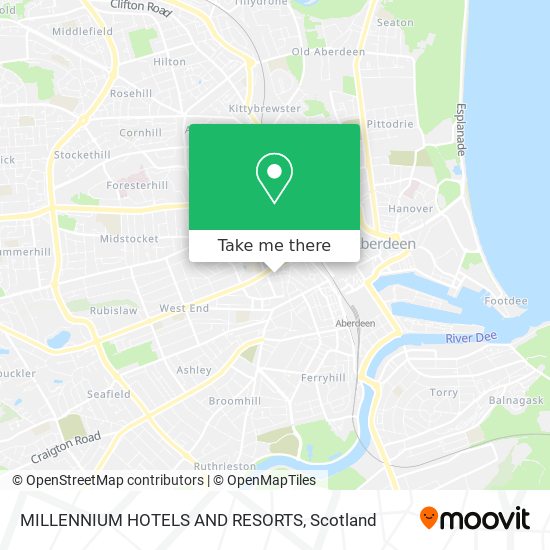 MILLENNIUM HOTELS AND RESORTS map