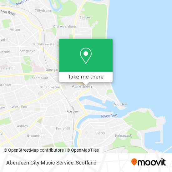 Aberdeen City Music Service map