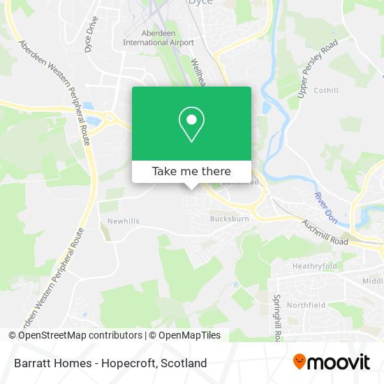 Barratt Homes - Hopecroft map