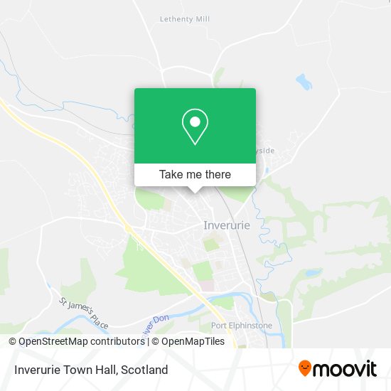 Inverurie Town Hall map