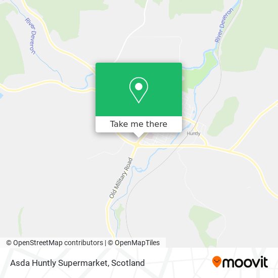 Asda Huntly Supermarket map