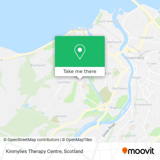 Kinmylies Therapy Centre map