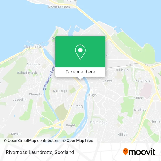 Riverness Laundrette map