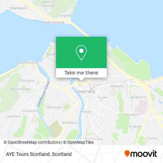 AYE Tours Scotland map