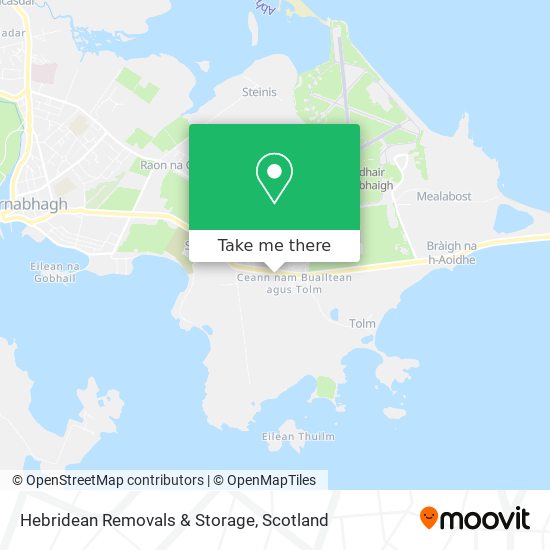 Hebridean Removals & Storage map