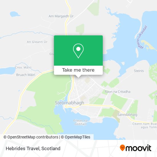 Hebrides Travel map