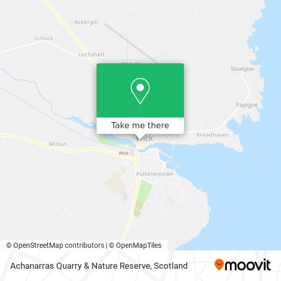 Achanarras Quarry & Nature Reserve map