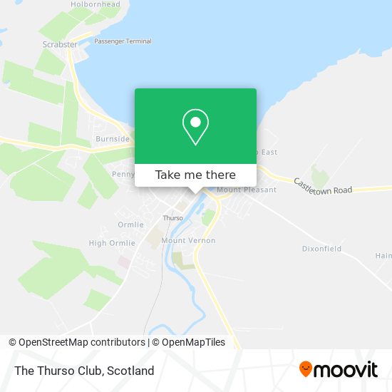 The Thurso Club map