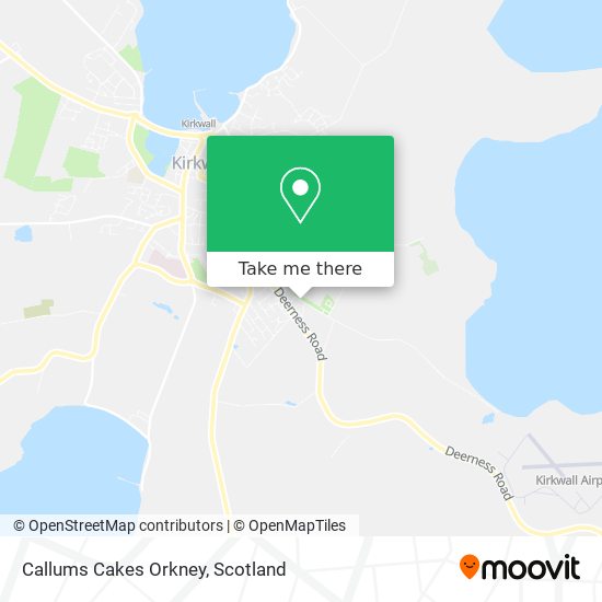 Callums Cakes Orkney map