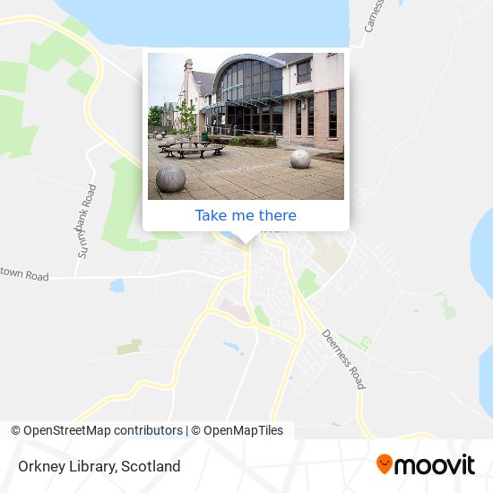 Orkney Library map