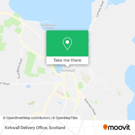 Kirkwall Delivery Office map