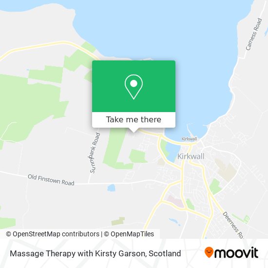 Massage Therapy with Kirsty Garson map