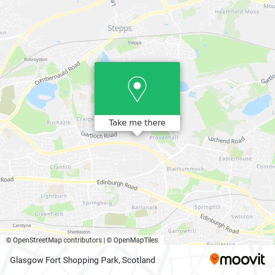 Glasgow Fort Shopping Park map