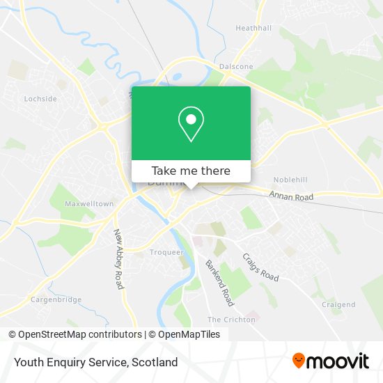 Youth Enquiry Service map