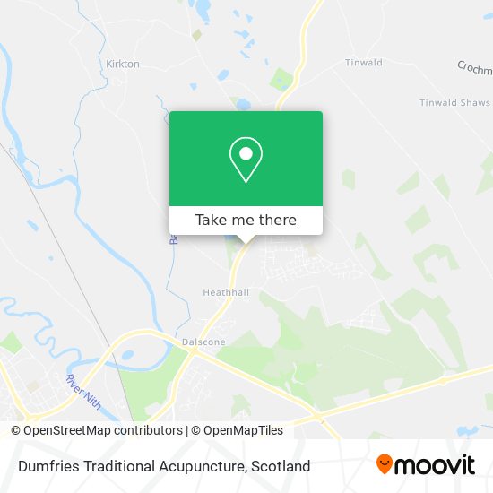 Dumfries Traditional Acupuncture map