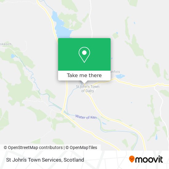 St John's Town Services map