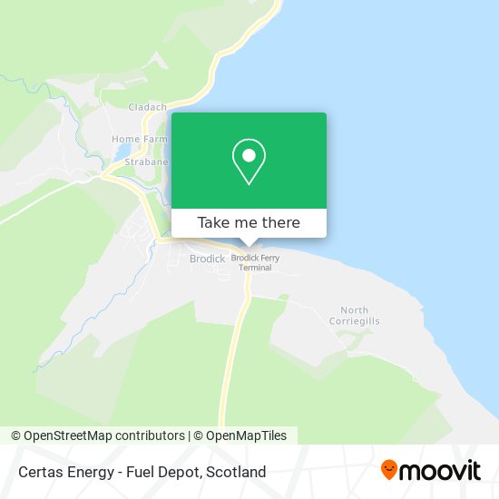 Certas Energy - Fuel Depot map