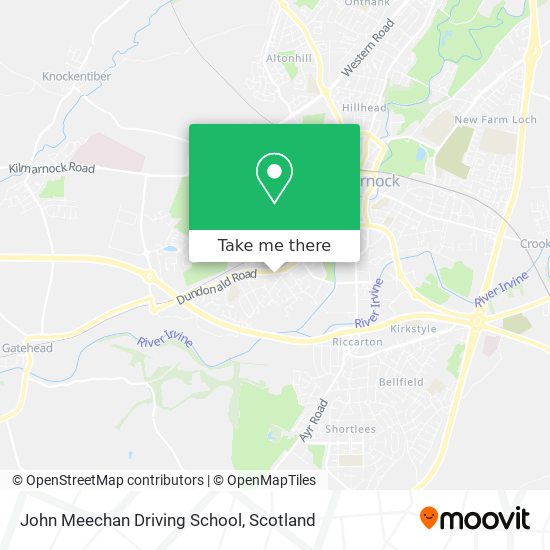 John Meechan Driving School map