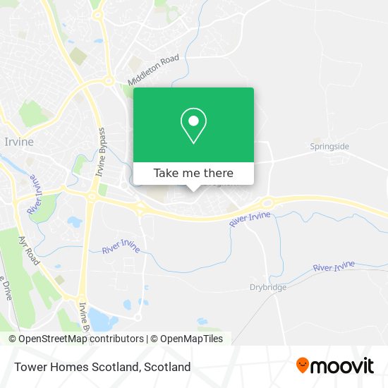 Tower Homes Scotland map