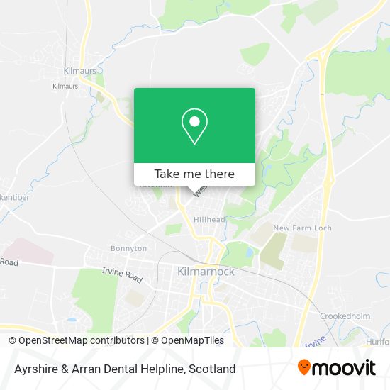 Ayrshire & Arran Dental Helpline map