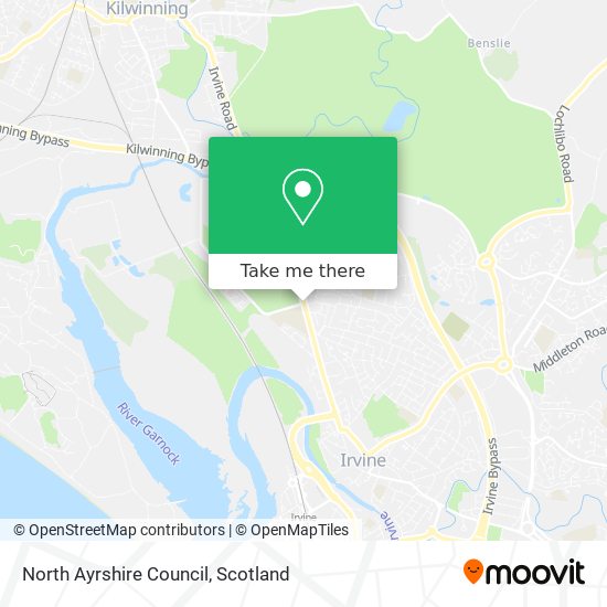 North Ayrshire Council map