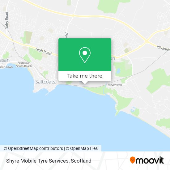 Shyre Mobile Tyre Services map
