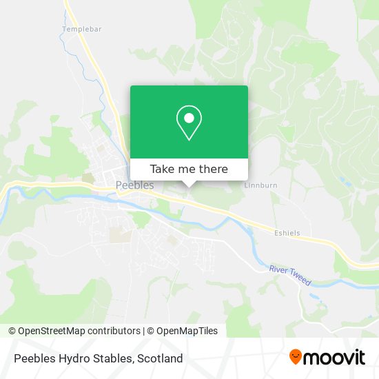 Peebles Hydro Stables map