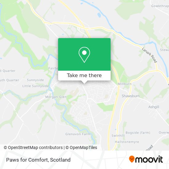 Paws for Comfort map