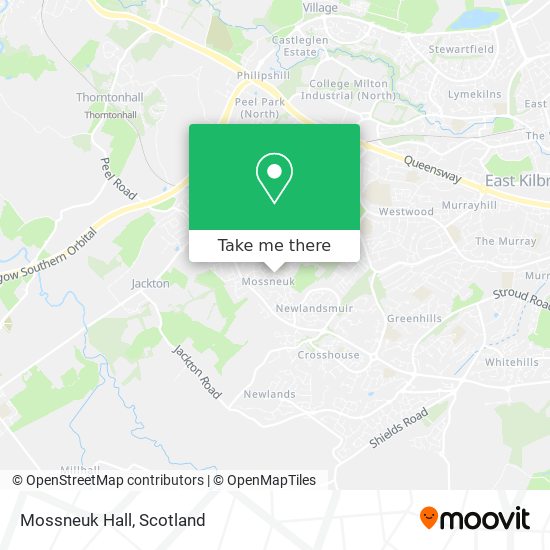 Mossneuk Hall map