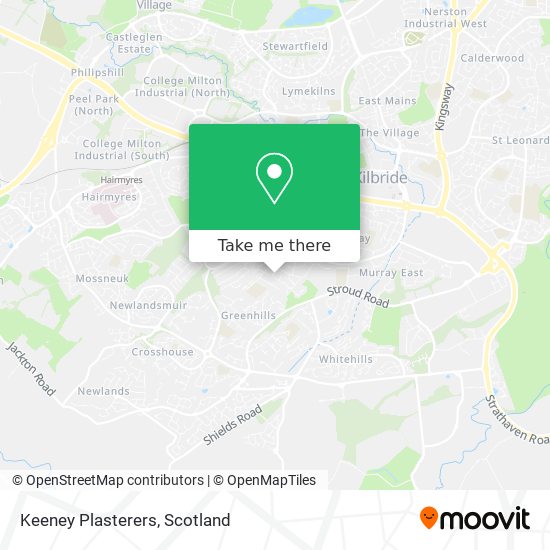 Keeney Plasterers map