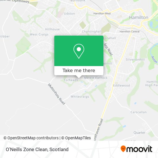 O'Neills Zone Clean map