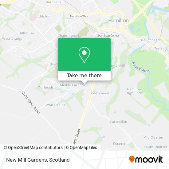 New Mill Gardens map