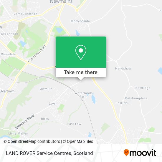 LAND ROVER Service Centres map