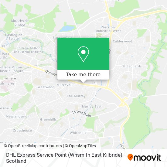 DHL Express Service Point (Whsmith East Kilbride) map