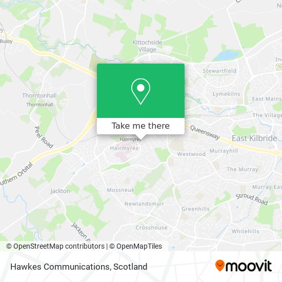 Hawkes Communications map