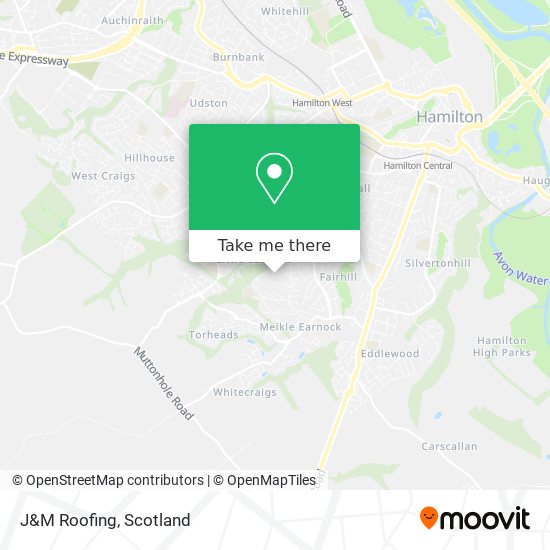 J&M Roofing map