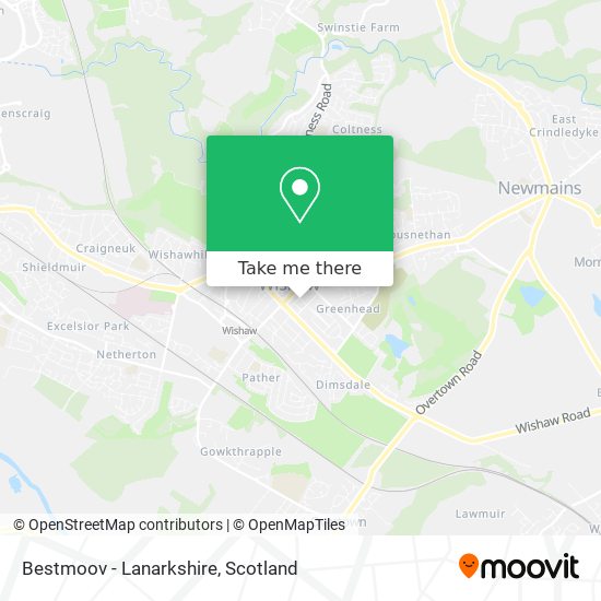 Bestmoov - Lanarkshire map