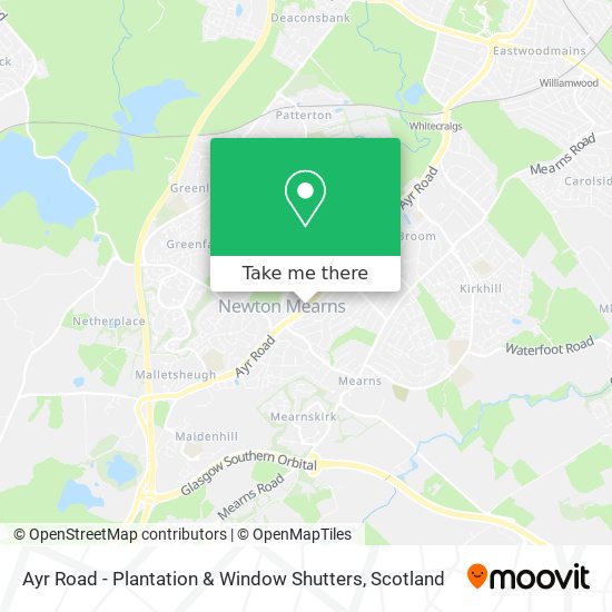 Ayr Road - Plantation & Window Shutters map