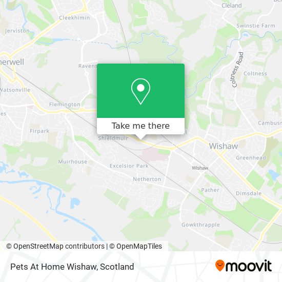 Pets At Home Wishaw map